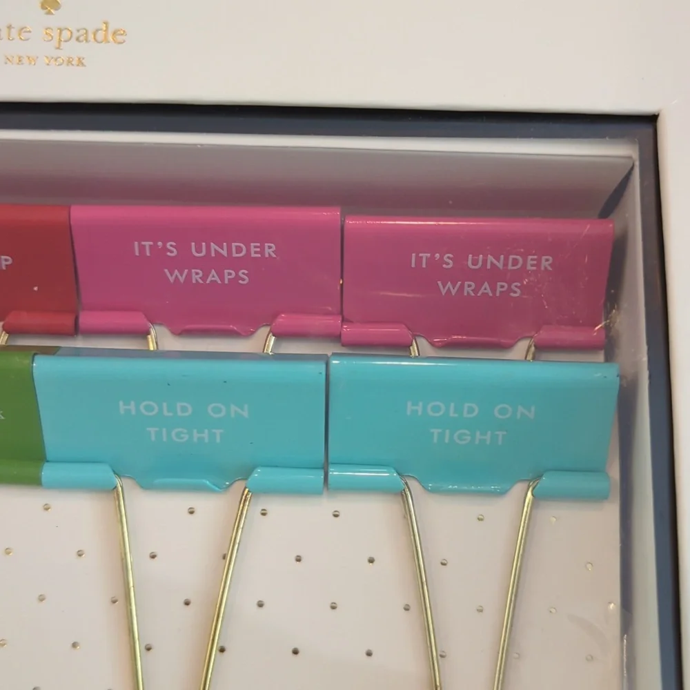 Kate Spade New Binder Clips